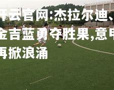 开云官网:杰拉尔迪、金吉蓝勇夺胜果,意甲再掀浪涌